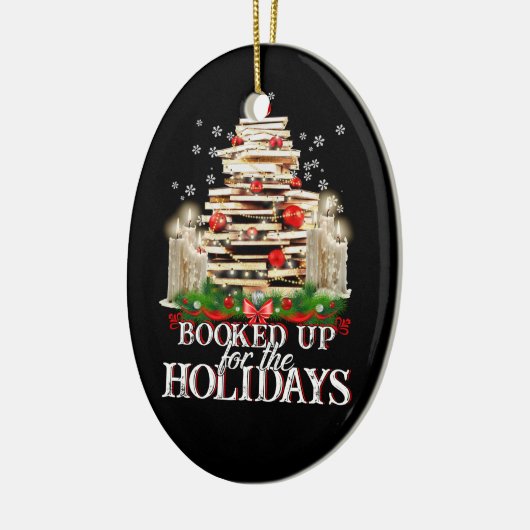 Writer Reader Bookaholic Books Lover Bookworm Keramik Ornament (Links)