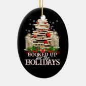 Writer Reader Bookaholic Books Lover Bookworm Keramik Ornament (Hinten)