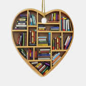 Writer Reader Bookaholic Books Lover Bookworm Keramik Ornament (Rechts)