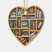Writer Reader Bookaholic Books Lover Bookworm Keramik Ornament (Links)