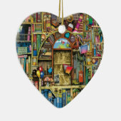 Writer Reader Bookaholic Books Lover Bookworm Keramik Ornament (Rechts)