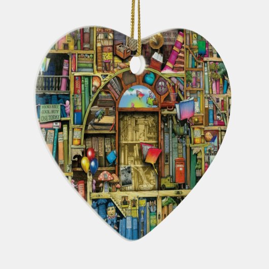 Writer Reader Bookaholic Books Lover Bookworm Keramik Ornament (Rechts)