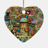 Writer Reader Bookaholic Books Lover Bookworm Keramik Ornament (Hinten)