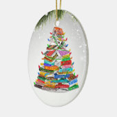 Writer Reader Bookaholic Books Lover Bookworm Keramik Ornament (Links)
