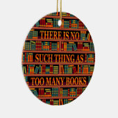 Writer Reader Bookaholic Books Lover Bookworm Keramik Ornament (Rechts)