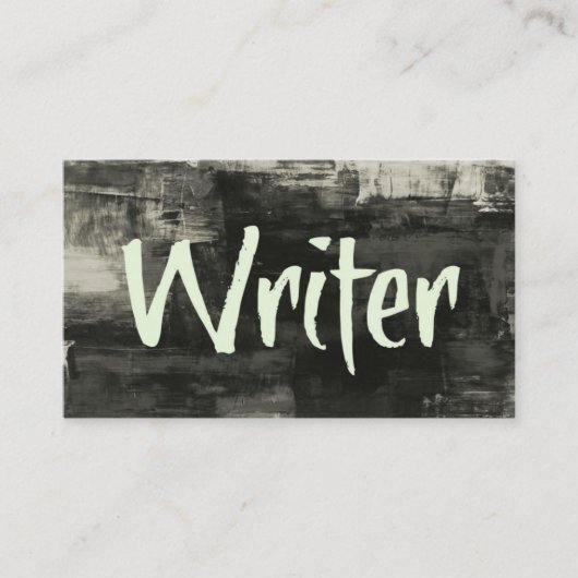 Writer Rustic Business Card Visitenkarte (Vorderseite)