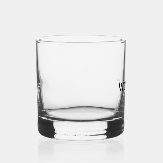 Writer Simple Modern Black Whiskyglas (Rechts)