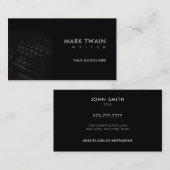 Writer Slogans Business Cards Visitenkarte (Vorne/Hinten)