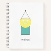 WRITER Spiral Notebook von Poet Adiela Akoo Notizblock (Vorderseite)