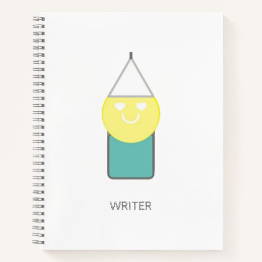 WRITER Spiral Notebook von Poet Adiela Akoo Notizblock (Vorderseite)