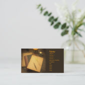 Writer Style Business Card Visitenkarte (Stehend Vorderseite)