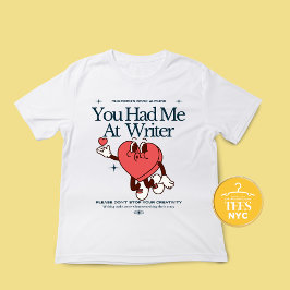 Writer T - Shirt Gift Author Liebe Quote T - Shirt