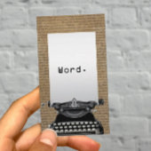 Writer Vintag Old Scripts & Writer Visitenkarte