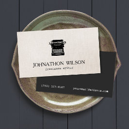 Writer Vintage Schreibmaschine Visitenkarte