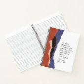 Writername Motivierend Gedicht Abstrakt Torn Paper Notizblock (Innenseite)