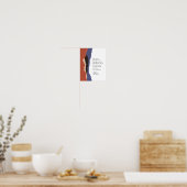 Writername Motivierend Gedicht Abstrakt Torn Paper Poster (Küche)