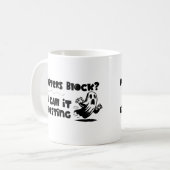 Writer's Block ist Ghosting Kaffeetasse (Vorderseite Links)