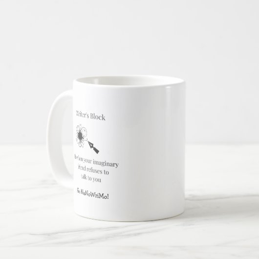 Writer's Block Tasse NANOWRIMO (Vorderseite Links)