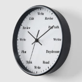 Writer's Clock - Writing Job Fun Wall Clock Uhr (Winkel)