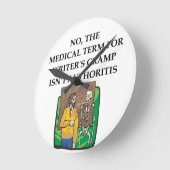 writer's cramp runde wanduhr (Winkel)