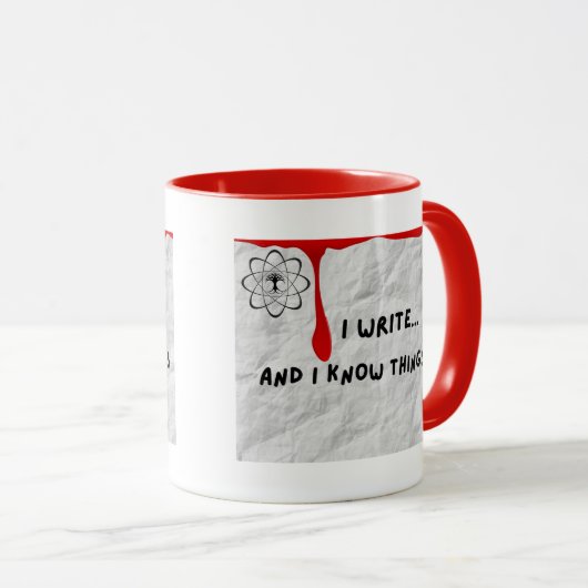 Writer's Know Things Coffee Tasse (VorderseiteRechts)