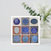 Writers' Plaques Karte (Stehend Vorderseite)