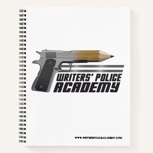 Writers' Police Academy Spiral Notebook Notizblock (Vorderseite)