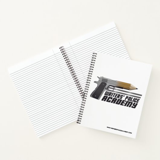 Writers' Police Academy Spiral Notebook  Notizblock (Innenseite)