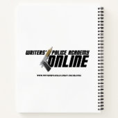 Writers' Police Academy Spiral Notebook Notizblock (Rückseite)