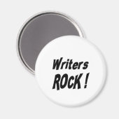 Writers Rock! Magnet (Vorderseite/Rückseite)