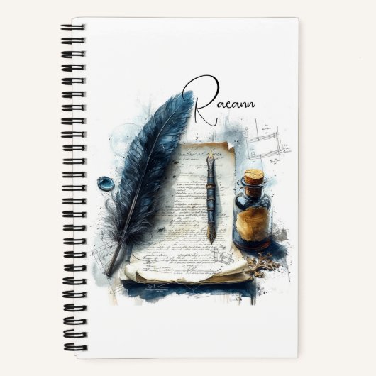 Writers Spiral Notebook Notizblock (Vorderseite)