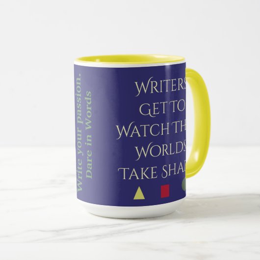 Writer's Worlds Tasse (VorderseiteRechts)