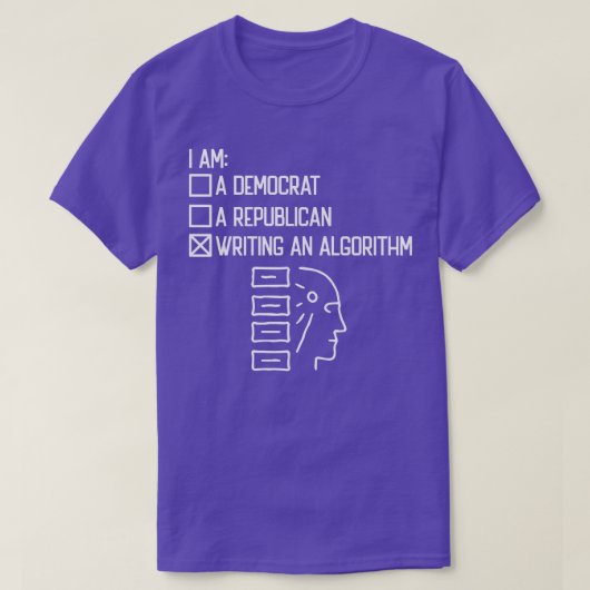 Writing An Algorithm - Data Scientist Engineer Dat T-Shirt (Design vorne)