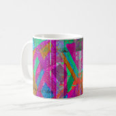 "Writing Big Checks" abstract art coffee mug Kaffeetasse (Vorderseite Links)