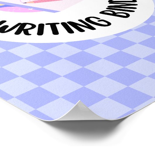 writing binder title page insert poster (Ecke)