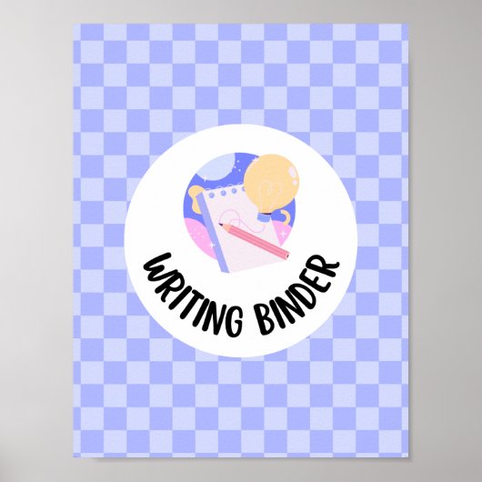 writing binder title page insert poster (Vorne)