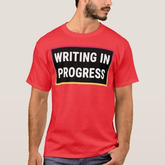Writing in Progress girl girl T-Shirt (Vorderseite)