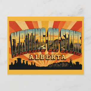 Writing-on-Stone Provincial Park Alberta Heiligtum Postkarte