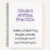 "Writing Practice"-Journal Notizblock (Vorderseite)