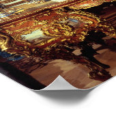 Writing table and statue of Louis XV Poster (Ecke)