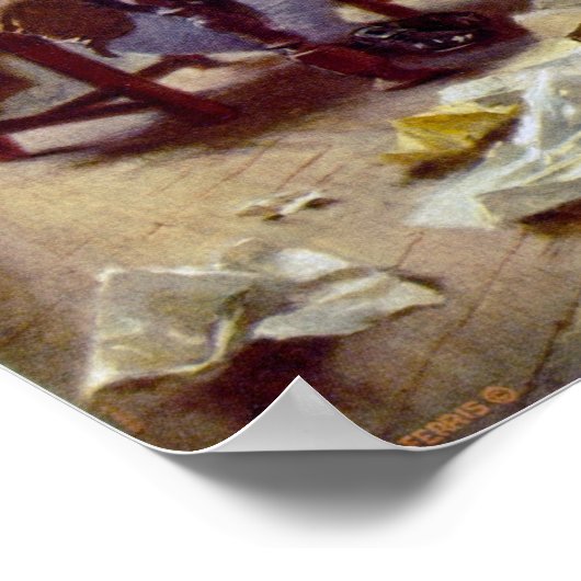 Writing the Declaration of Independence Ferris Poster (Ecke)