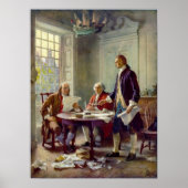 Writing the Declaration of Independence Ferris Poster (Vorne)
