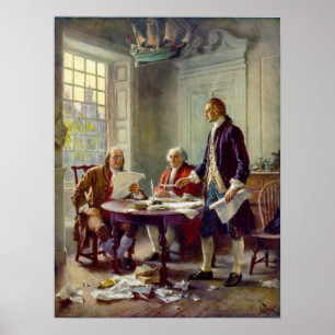 Writing the Declaration of Independence Ferris Poster