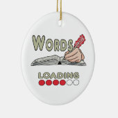 Writing Words Keramik Ornament (Rechts)