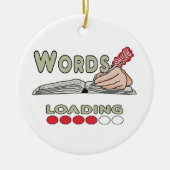 Writing Words Keramik Ornament (Vorne)