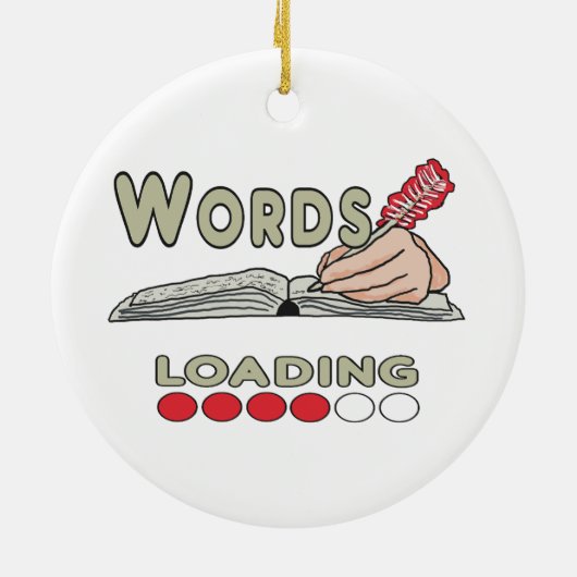 Writing Words Keramik Ornament (Hinten)