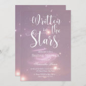 Written in the Stars Bridal Shower  Einladung (Vorne/Hinten)