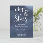 Written in the Stars Bridal Shower  Einladung (Stehend Vorderseite)
