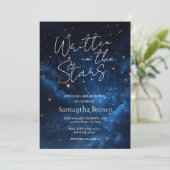 Written in the Stars Bridal Shower Invitation Einladung (Stehend Vorderseite)
