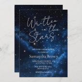 Written in the Stars Bridal Shower Invitation Einladung (Vorne/Hinten)